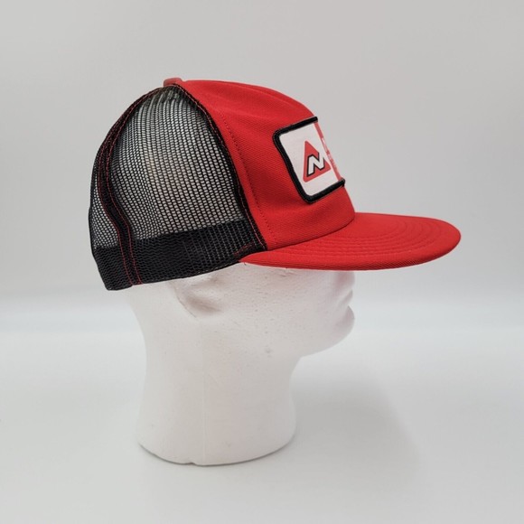 Vintage Nickel Equipment Company Grand Rapids Kalamazoo Red Snapback Hat Cap USA - Picture 4 of 9